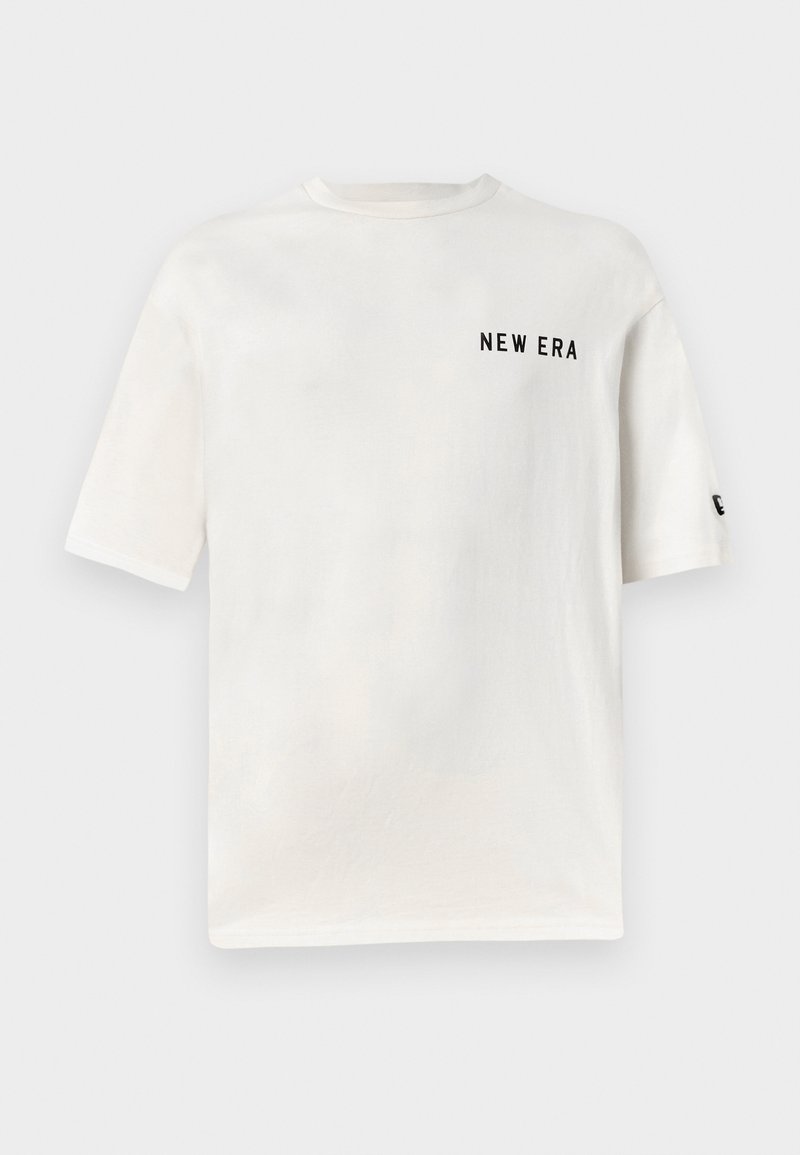 new era T-shirt print crème