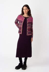 Ivko O-NECK PATTERN - Kardigan - plum
