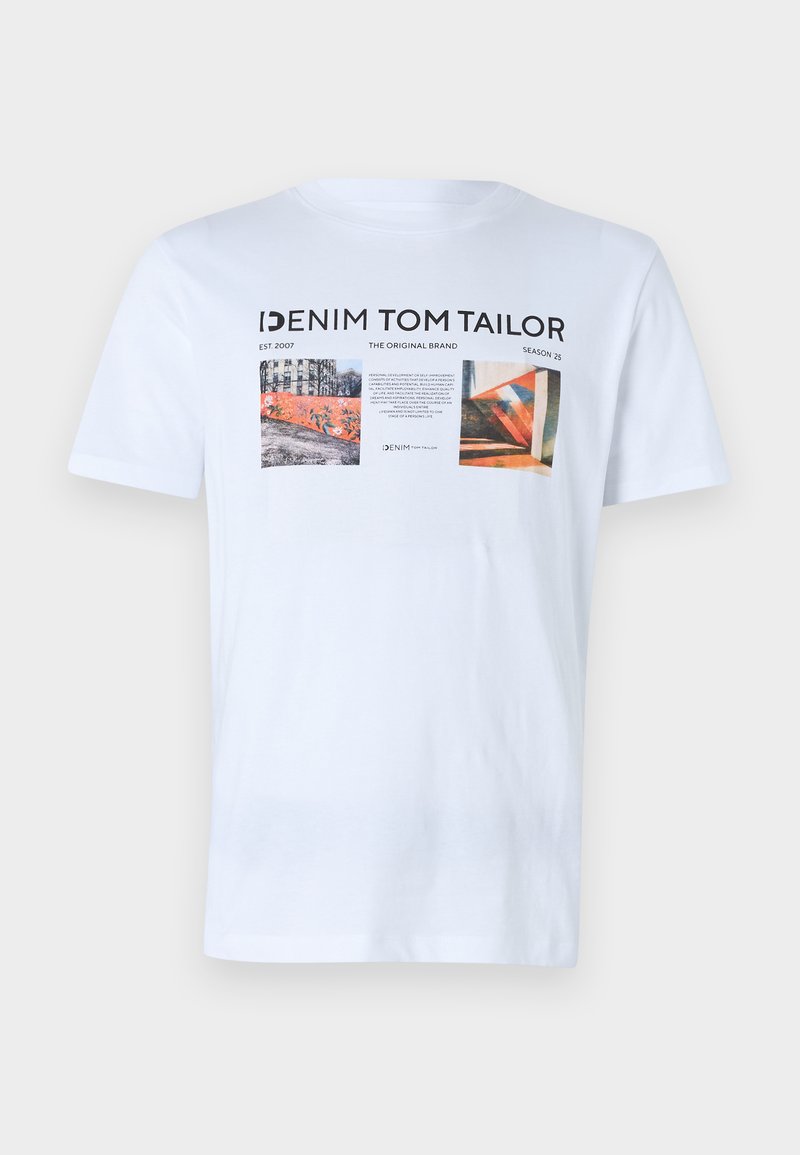Tom Tailor Denim T-shirt print wit Tom Tailor Denim T-shirt print wit