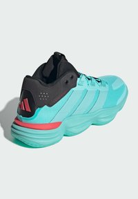 adidas Performance COURT STABIL  - Zapatillas de balonmano - flash aqua   flash aqua   semi lucid red
