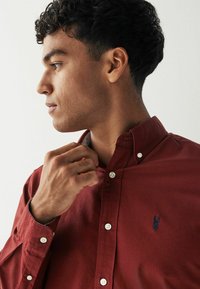 Next LONG SLEEVE OXFORD REGULAR FIT - Majica - burgundy red