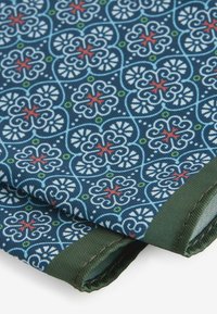 Next SAGE WITH FLORAL SET - Batistă de buzunar - green blue