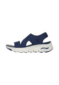 Skechers ARCH FIT - BRIGHTEST DAY - Sandalias de cuña - azul