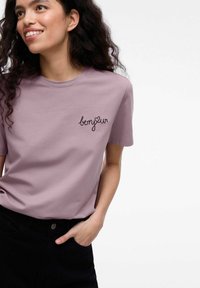 VILA NORA S/S NOOS - T-shirts basic - toadstool