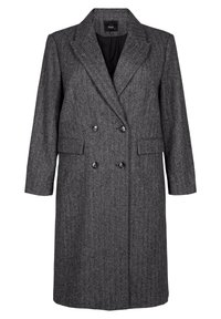 MIT FISCHGRÄTENMUSTER - Klasičan kaput - dark grey melange