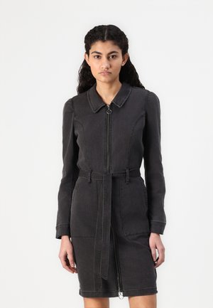 ONLNEW CHIGO DRESS - Denim dress - black denim