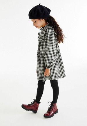 CHECK  - Vestido informal - black white
