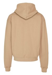 Merchcode VALENTINES DAY LEOPARD HEART ULTRA HEAVY - Hoodie - unionbeige
