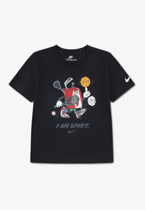 BOXY GRAPHIC TEE - Nyomott mintás póló - black