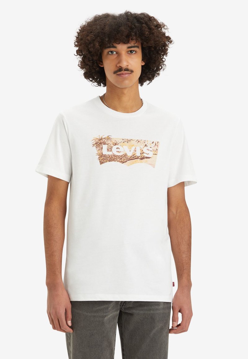 Levi's® GRAPHIC CREWNECK TEE - Camiseta estampada - white