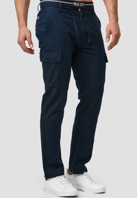 INDICODE JEANS Cargobukser - dark blue