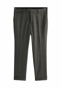 Next TAILORED TRIMMED TEXTURE  REGULAR FIT - Oblekové kalhoty - brown