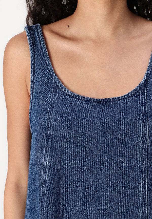 STELLA SHORT - Denim dress2