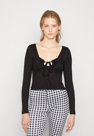 NMPAVI TIE - Camisola de manga comprida - black