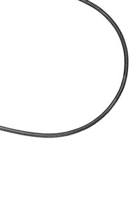 Sort flettet opladningskabel med et fleksibelt design. Tekstureret overflade, afrundet form og glatte ender for nem tilslutning.