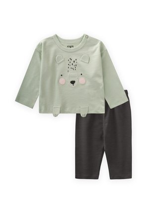 JOGGERS SET - Športni pulover - light green