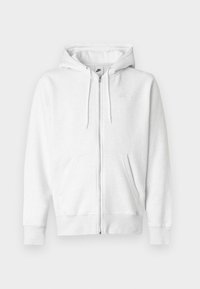 CLUB HOODIE - Sweat zippé - birch heather/white