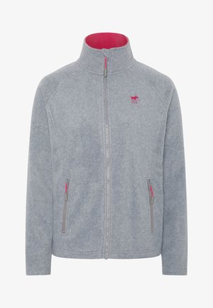 Polo Sylt MIT HOCHSCHLIESSENDEM KRAGEN - Fleece jacket - neutral gray melange