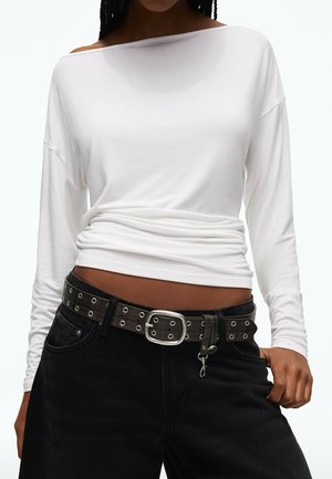 Bershka, CHECK PRINT WITH STUDS - BELT - Ceinture - brown