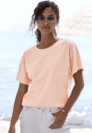 LASCANA, T-SHIRT - T-shirt print - peach