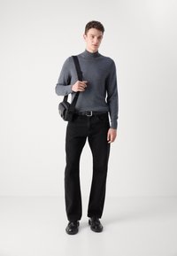 Calvin Klein MOCK NECK SWEATER - Maglione - dark grey heather