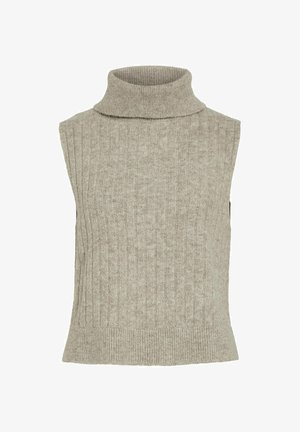 VILA ROLLKRAGEN - Top - natural melange