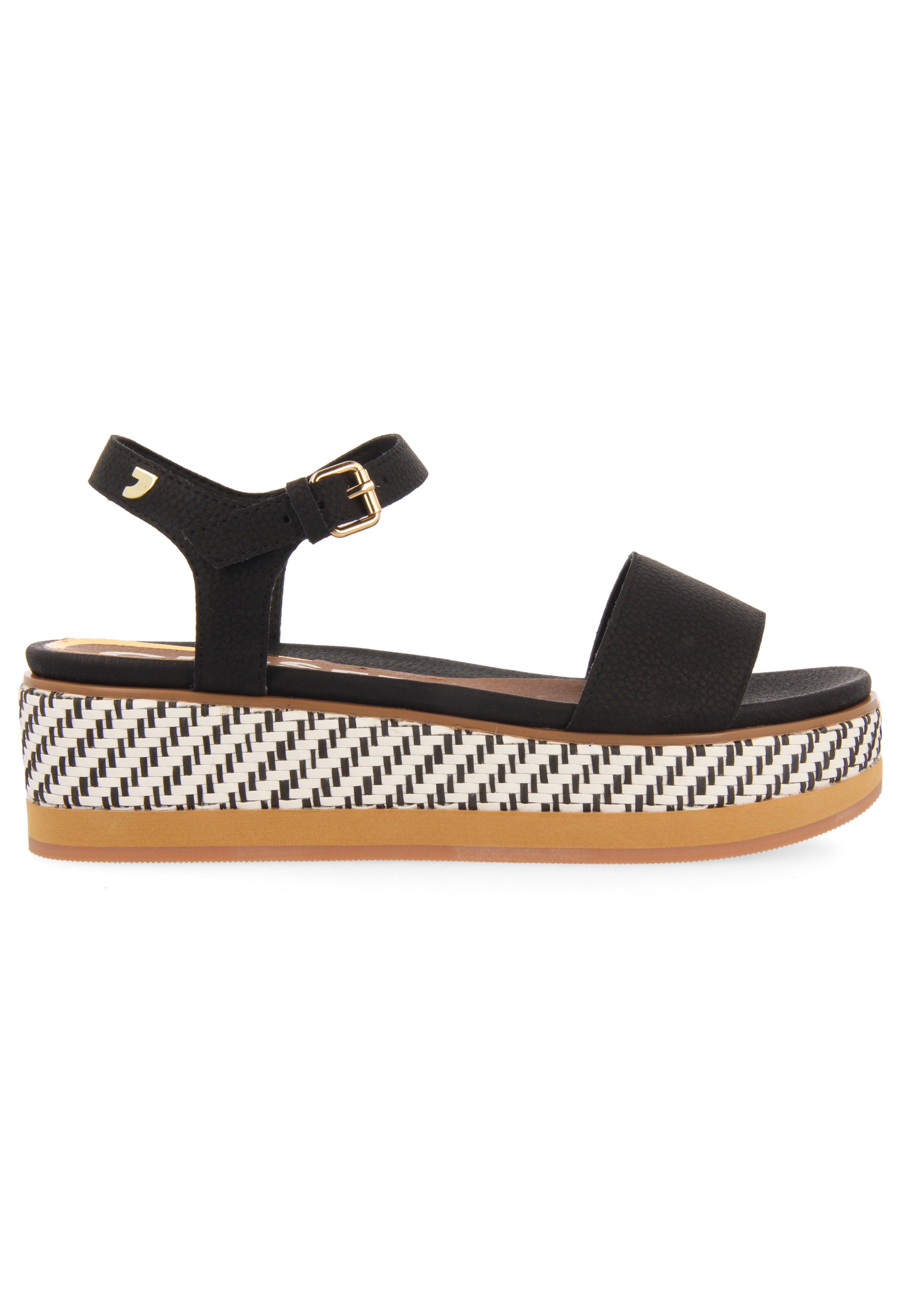 Gioseppo ARREY AR - Sandalias de cuña - black/negro - Zalando.es