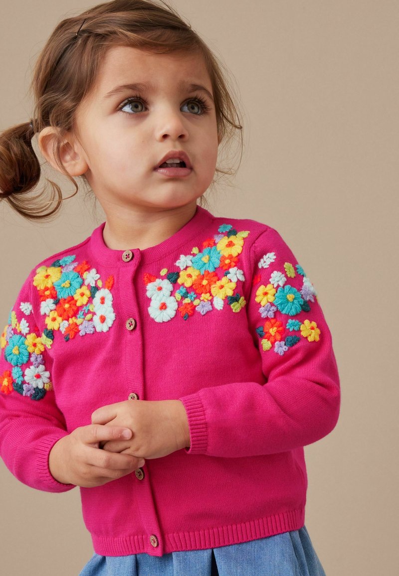 Next FLORAL EMBROIDERED Cardigan pink Zalando.de