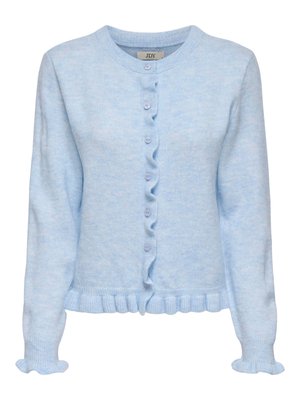 JDY, JDYLETTY LS ON FRILL NOOS - Chaqueta de punto - cashmere blue