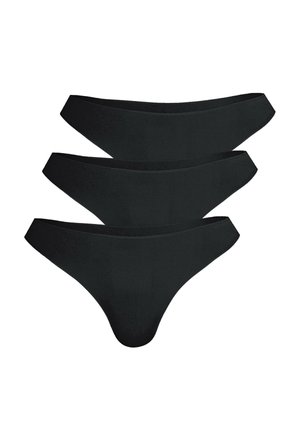 3ER PACK SECRET - Tanga - schwarz