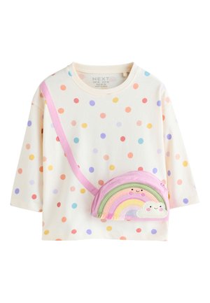 Next REGULAR FIT - LONG SLEEVE BAG  - T-Shirt print - ecru white rainbow
