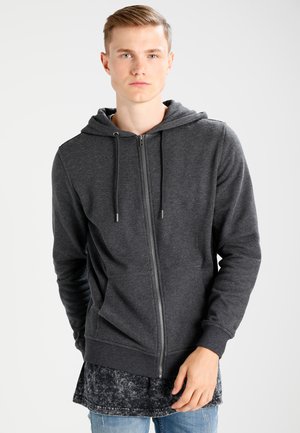 BASIC - Zip-up sweatshirt - charcoal