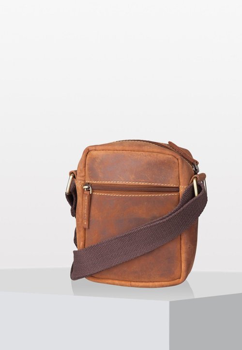 GREENBURRY メンズ ショルダーバッグ ブラウン 本革 Brown Greenburry 