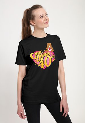 CARE BEARS 40TH ANNIVERSARY TENDERHEART BEAR - T-shirt med print - black