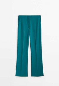 Massimo Dutti Tygbyxor - mottled dark green