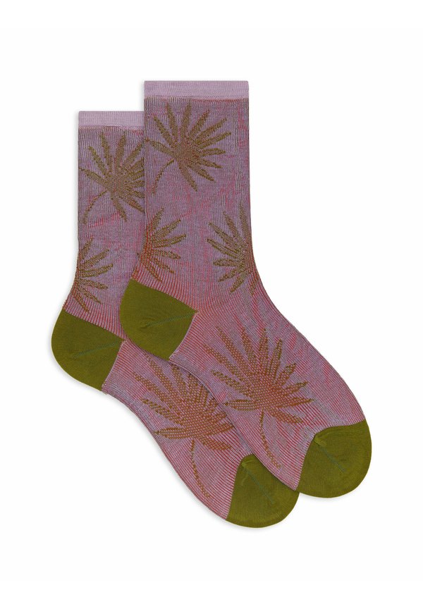 WITH LEAF MOTIF - Socken - lavanda