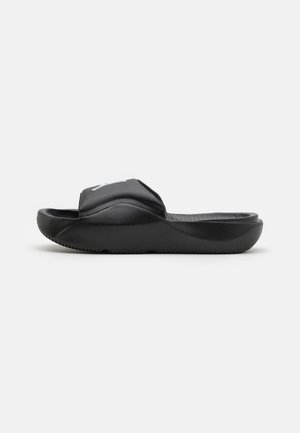JORDAN SLIDE UNISEX - Matalakantaiset pistokkaat - black/white