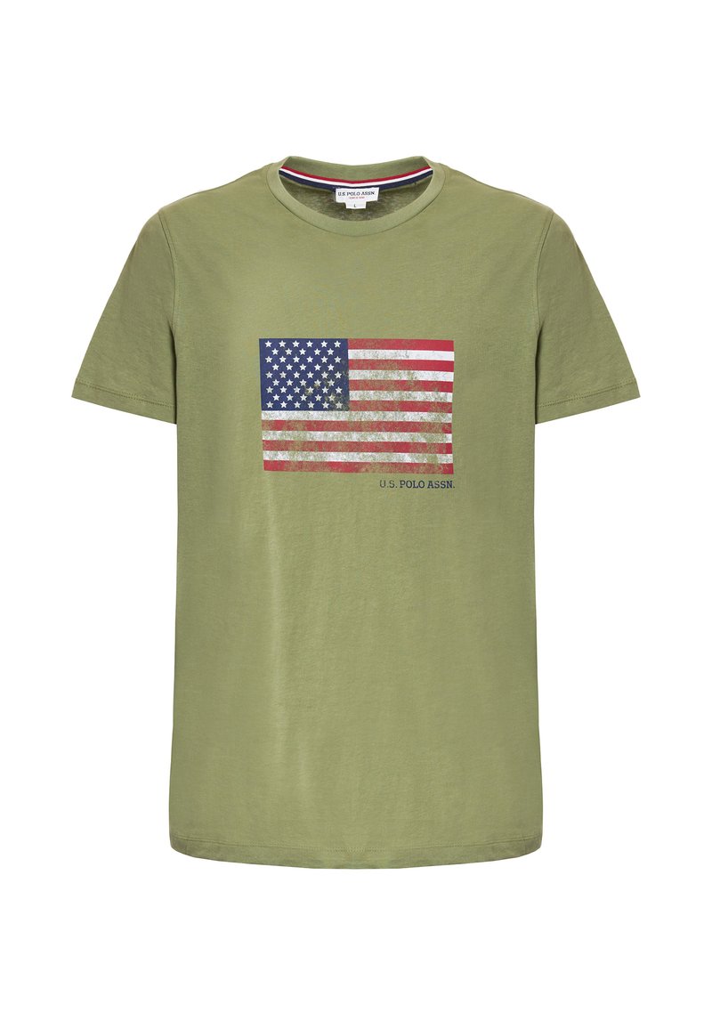 U.S. Polo Assn. T-shirt print groen