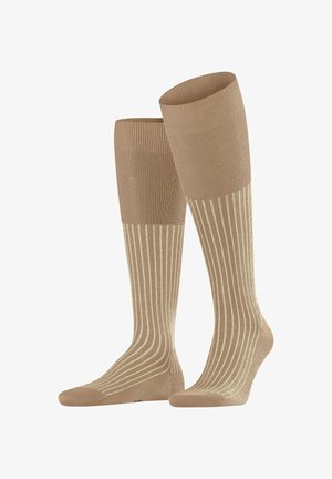 FALKE Oxford Stripe - Calzettoni - camel