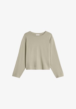 Marc O'Polo, MARC O'POLO OVERSIZE LONGSLEEVE CROPPED AUS GEBRUSHTEM SINGLE JERSEY - Maglietta a manica lunga - smooth sage