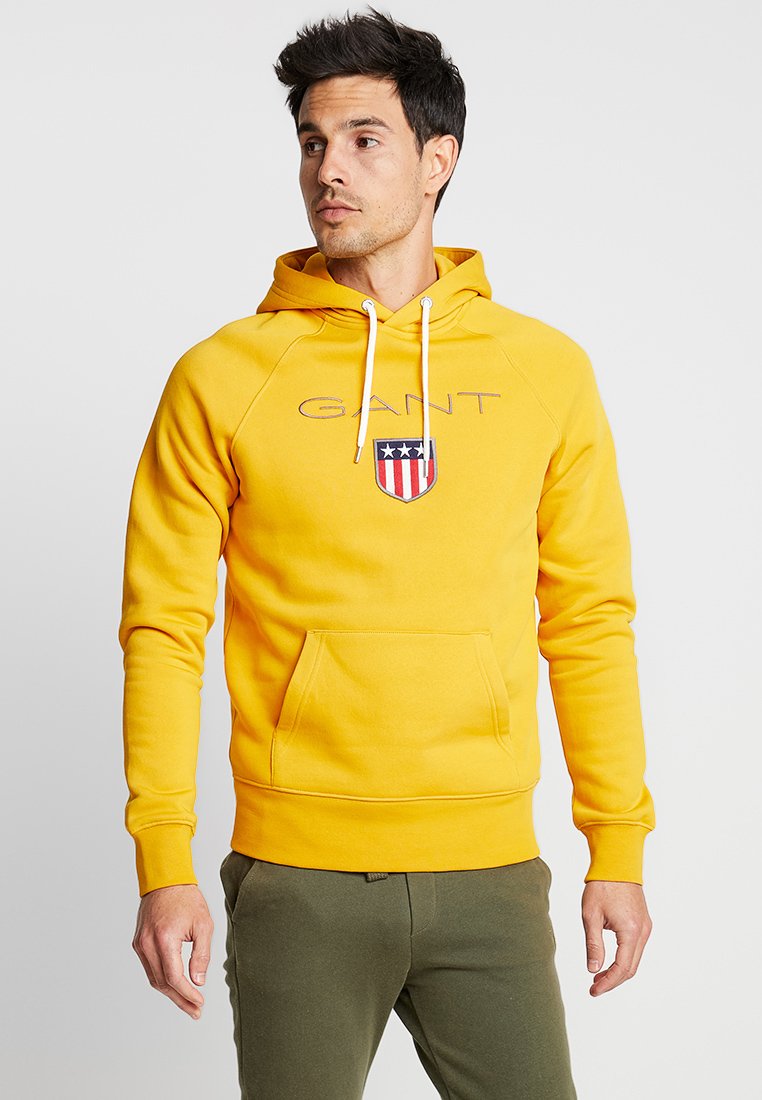 Gant Shield Hoodie Huppari Ivy Gold Keltainen Zalando Fi