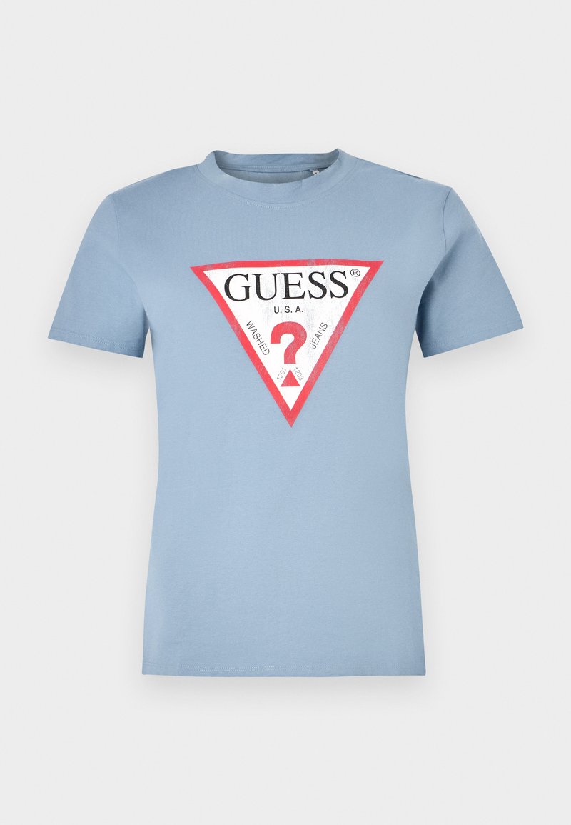Guess T-shirt print blauw