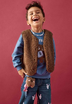 Lindex, LINDEX PILE VEST LINDEX UNISEX - Smanicato - brown