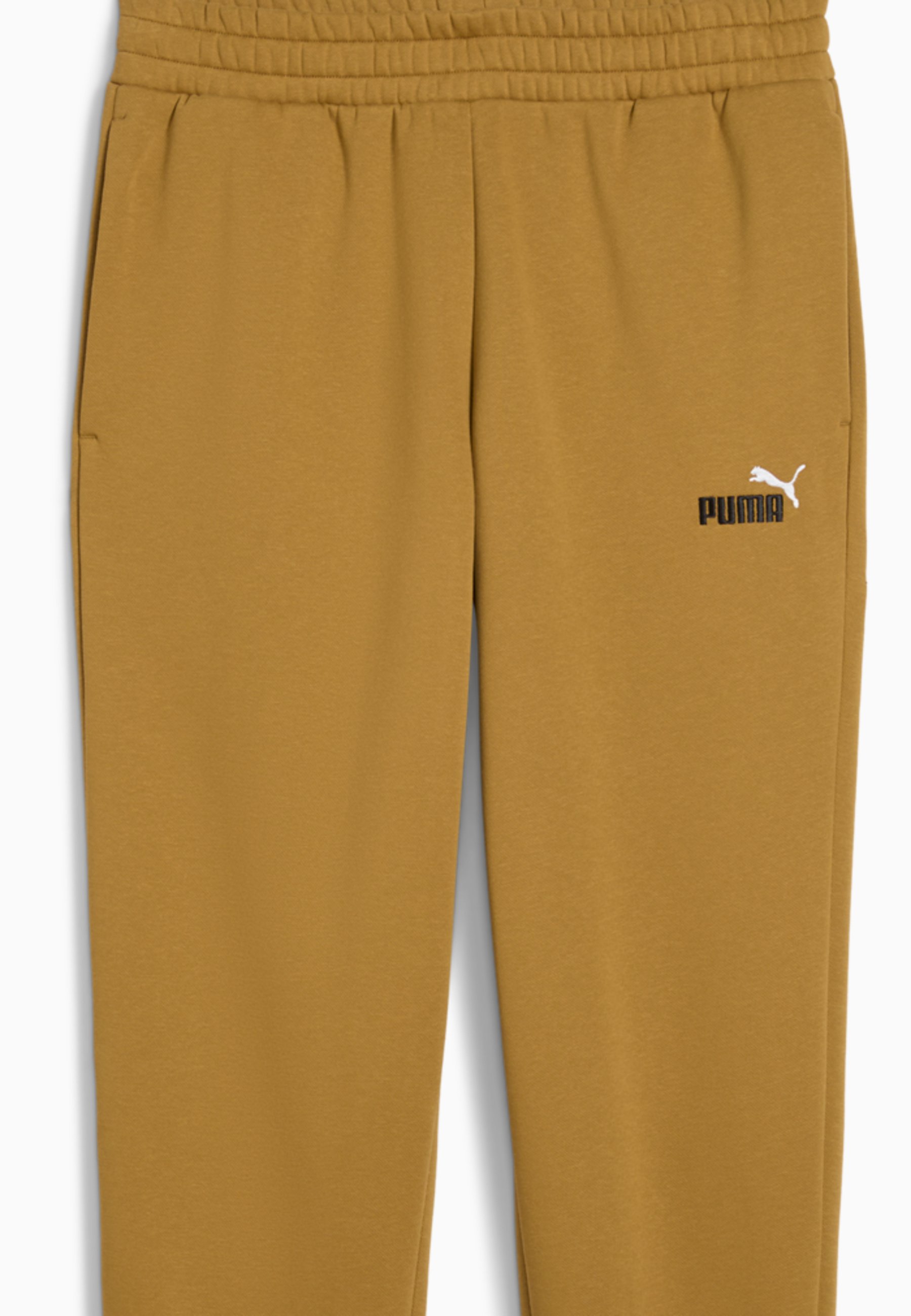 Puma ESSENTIALS 2 COLOUR NO.1 LOGO JOGGING - Tracksuit bottoms - honey  butter/brown - Zalando
