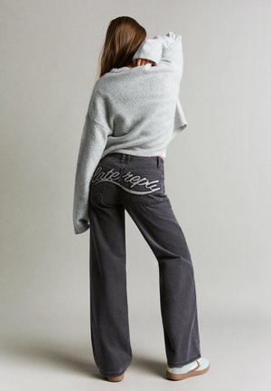 BACK DETAIL - Jeans Straight Leg - grey