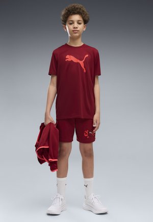 Puma, TRAIN ALL DAY ESSENTIALS CAT LOGO T-SHIRT - T-Shirt print - garnet glow
