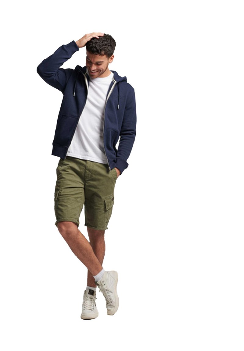 Superdry & Co ESSENTIAL LOGO ZIP - Sweater met rits - dunkelblau