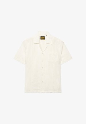 Superdry & Co, SUPERDRY HERITAGE BRODERIE SHORT SLEEVE SHIRT.. - Skjortebluser - off white