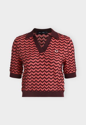 Fred Perry, POINTELLE SHIRT - Polo - strawberry cream