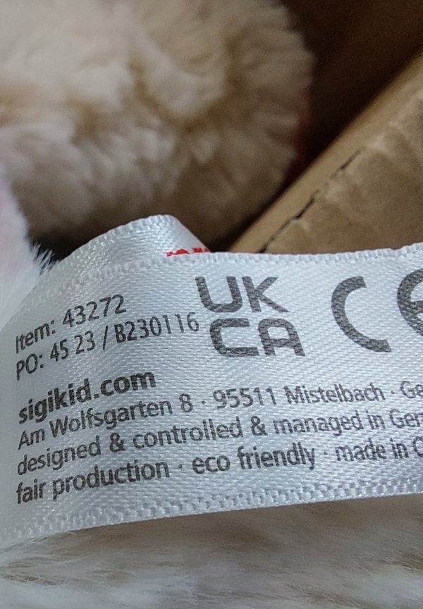 EINHORN PATCHWORK SWEETY – Kuscheltier – weiß